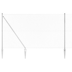Poteau de clôture. Argenté 10 x 1,5 m (maille 40 x 40 mm) Acier 530685530685