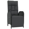 Chaises inclinables de jardin lot de 2 et table résine tressée 530699530699