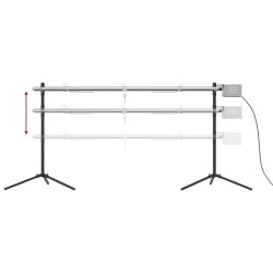 Barbecue automatique et moteur acier inoxydable 150x46,5x82,5cm 530706530706
