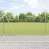 Clôture avec poteau Argenté 1,4 x 10 m Acier 530734530734