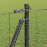 Clôture avec poteau Gris 1,2 x 10 m Acier et PVC 530767530767