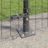 Clôture avec poteau Gris 1,5 x 10 m Acier et PVC 530771530771