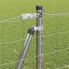 Clôture avec poteau Argenté 1,2 x 10 m Acier 530785530785