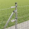 Clôture avec poteau Argenté 0,6 x 10 m Acier 530794530794