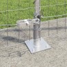 Clôture avec poteau Argenté 1,2 x 10 m Acier 530800530800