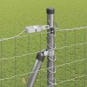 Clôture avec poteau Argenté 1,5 x 10 m Acier 530803530803
