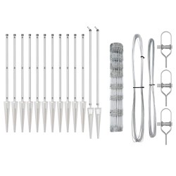 Poteau de clôture. Galvanisé 25 x 1 m Acier 530813530813
