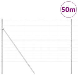Poteau de clôture. Galvanisé 50 x 1,5 m Acier 530853530853