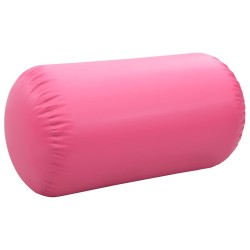 Rouleau gonflable de gymnastique avec pompe 120x90 cm PVC Rose 530909530909