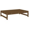 Repose-pied de jardin 120x80 cm marron miel bois de pin massif 530912530912
