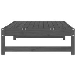 Repose-pied de jardin 120x80 cm gris bois de pin massif 530913530913