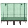 Jardinière surélevée avec housse aspect rotin 160x40x140 cm 530916530916