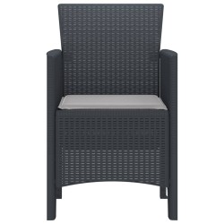 Chaise de jardin 4 pcs Anthracite 53 x 49 x 85 cm Polypropylène 530918530918