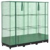 Lit surélevé avec housse de serre aspect rotin 120 x 40 x 123 cm 530919530919