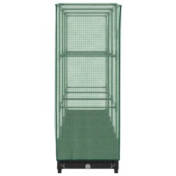 Lit surélevé avec housse de serre aspect rotin 120 x 40 x 123 cm 530919530919