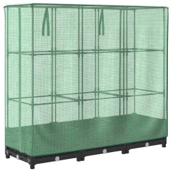 Lit surélevé avec housse de serre aspect rotin 120 x 40 x 123 cm 530919530919