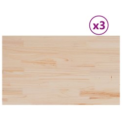 Dessus de table 3 pcs 80x47x2,5cm rectangulaire bois pin massif 530925530925