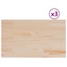 Dessus de table 3 pcs 80x47x2,5cm rectangulaire bois pin massif 530925530925