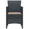 Chaise de jardin 2 pcs Anthracite 53 x 49 x 85 cm Polypropylène 530926530926