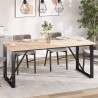 Dessus de table 4 pcs 90x45x1,7cm rectangulaire bois pin massif 530928530928