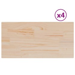 Dessus de table 4 pcs 90x45x1,7cm rectangulaire bois pin massif 530928530928
