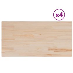 Dessus de table 4pcs 100x50x1,7cm rectangulaire bois pin massif 530929530929