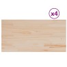 Dessus de table 4pcs 100x50x1,7cm rectangulaire bois pin massif 530929530929