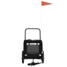 Remorque de vélo pour animaux Noir 125 x 53 x 54 cm 530932530932
