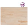 Dessus de table 3 pcs 80x53x1,7cm rectangulaire bois pin massif 530936530936