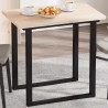 Dessus de table 80x50x2,5 cm rectangulaire bois de pin massif 530937530937