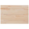 Dessus de table 80x50x2,5 cm rectangulaire bois de pin massif 530937530937