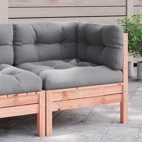 Canapé d'angle de jardin avec coussins bois massif douglas 530938530938