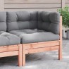 Canapé d'angle de jardin avec coussins bois massif douglas 530938530938