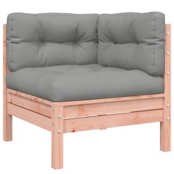 Canapé d'angle de jardin avec coussins bois massif douglas 530938530938