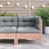 Canapé d'angle de jardin avec coussins bois massif douglas 530938530938