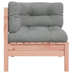 Canapé d'angle de jardin avec coussins bois massif douglas 530938530938