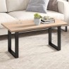 Dessus de table 100x50x2,5 cm rectangulaire bois de pin massif 530939530939