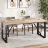 Dessus de table 4 pcs 90x45x2,5cm rectangulaire bois pin massif 530942530942