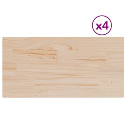 Dessus de table 4 pcs 90x45x2,5cm rectangulaire bois pin massif 530942530942