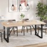 Dessus de table 4pcs 100x50x2,5cm rectangulaire bois pin massif 530944530944