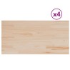 Dessus de table 4pcs 100x50x2,5cm rectangulaire bois pin massif 530944530944