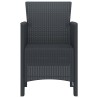 Chaise de jardin 2 pcs Anthracite 53 x 49 x 85 cm Polypropylène 530946530946