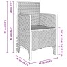Chaise de jardin 2 pcs Anthracite 53 x 49 x 85 cm Polypropylène 530946530946