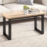 Dessus de table 90x40x2,5 cm rectangulaire bois de pin massif 530947530947