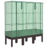 Jardinière surélevée avec housse aspect rotin 120x40x140 cm 530949530949