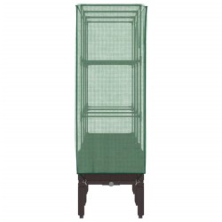 Jardinière surélevée avec housse aspect rotin 120x40x140 cm 530949530949