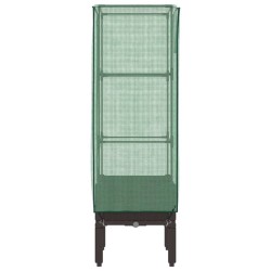 Jardinière surélevée avec housse aspect rotin 40x40x140 cm 530950530950