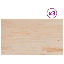 Dessus de table 3 pcs 80x47x1,7cm rectangulaire bois pin massif 530953530953