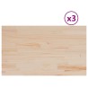 Dessus de table 3 pcs 80x47x1,7cm rectangulaire bois pin massif 530953530953