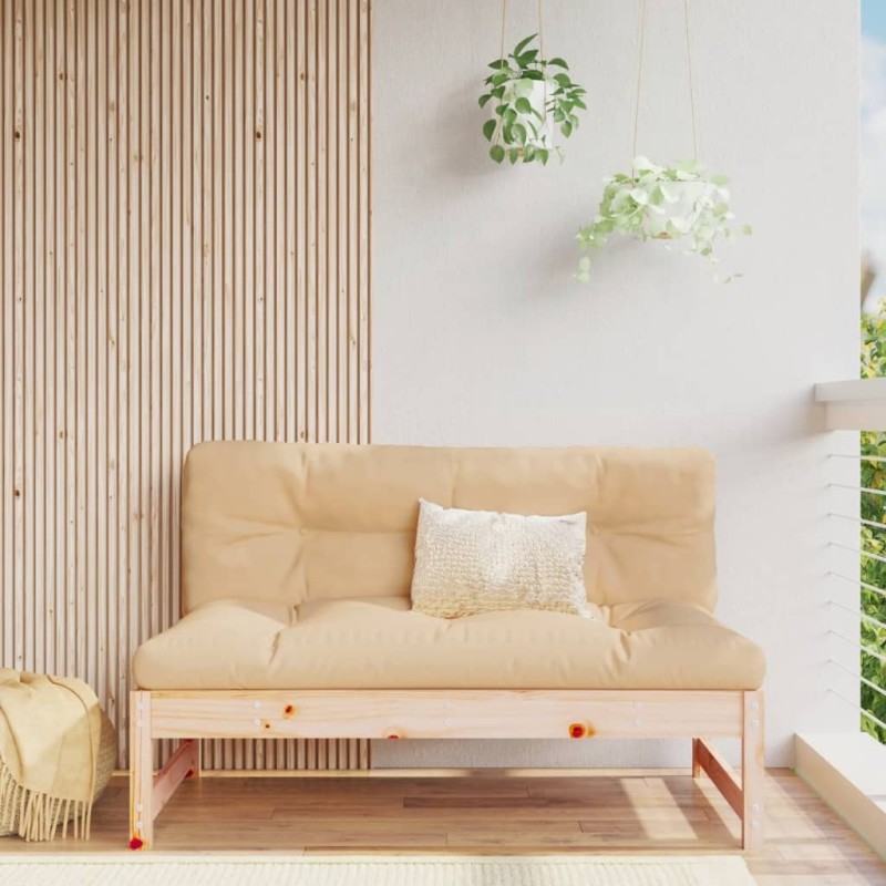 Canapé central de jardin 120x80 cm bois de pin massif 530957530957